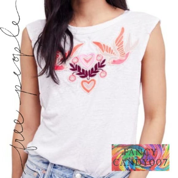 Free People Tops - Free People Love Birds Tee🍰🍧🍬🍭 🍋